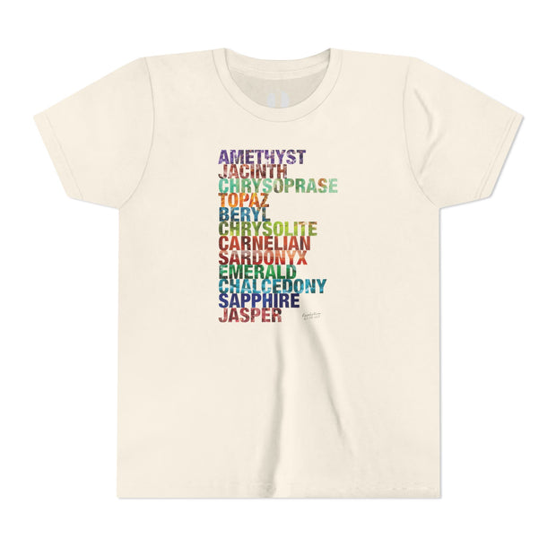 Celestial City Gemstones (Revelation 21:19–20) – Youth Short Sleeve Tee