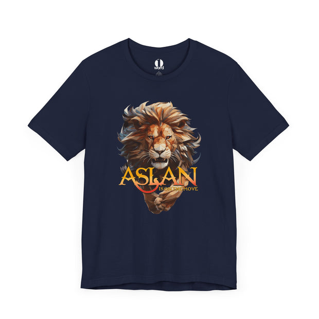 Aslan In On The Move navy unisex T-shirt