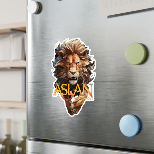 Aslan Is On The Move vinyl decal