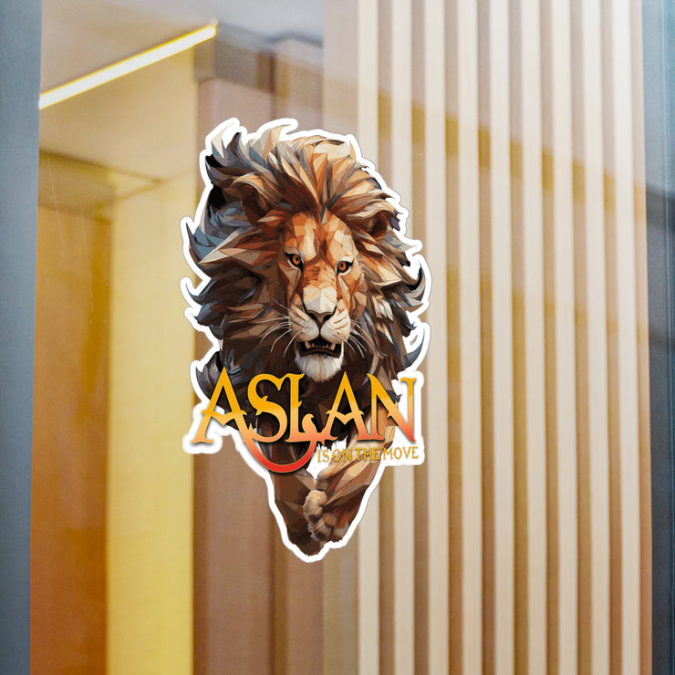 Aslan Is On The Move vinyl decal