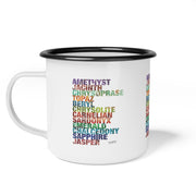 Mug with Celestial City Gemstones design based on Revelation 21:19–20