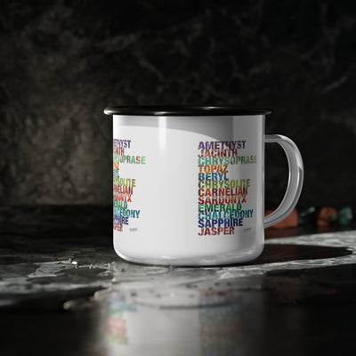 Mug with Celestial City Gemstones design based on Revelation 21:19–20