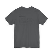 Asphalt Gray T-shirt with Costly Grace design from Deitrich Bonhoeffer quote