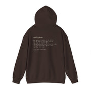 Brown hoodie with Costly Grace design from Deitrich Bonhoeffer quote
