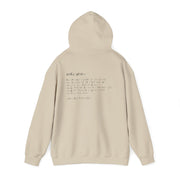 Sand hoodie with Costly Grace design from Deitrich Bonhoeffer quote