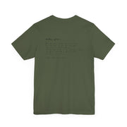 Military Green T-shirt with Costly Grace design from Deitrich Bonhoeffer quote