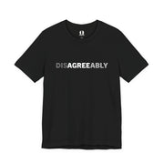 Black T-shirt with Disagree Agreeably graphic