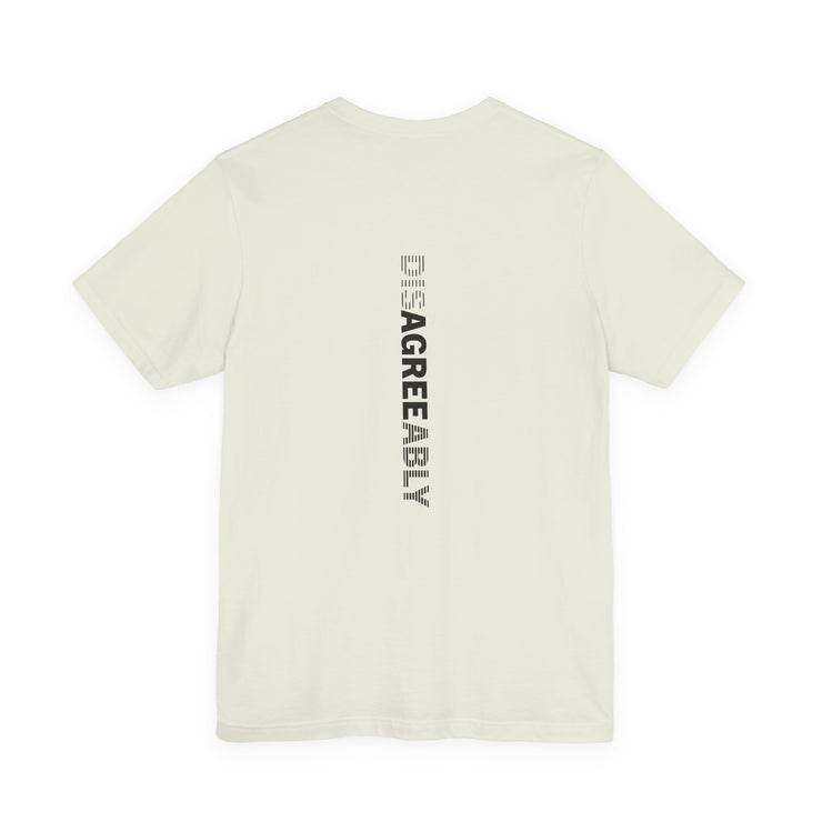 Cream T-shirt with Disagree Agreeably graphic