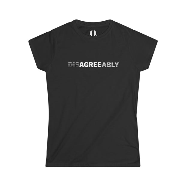 Black T-shirt with Disagree Agreeably graphic