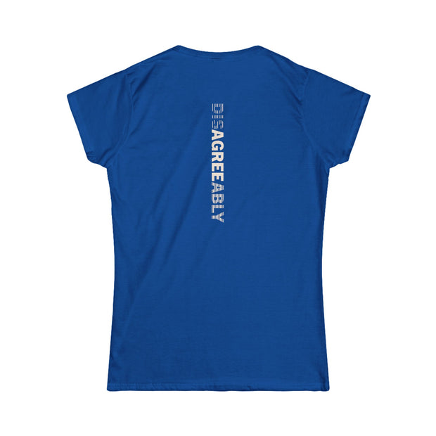 Blue T-shirt with Disagree Agreeably graphic
