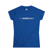 Blue T-shirt with Disagree Agreeably graphic