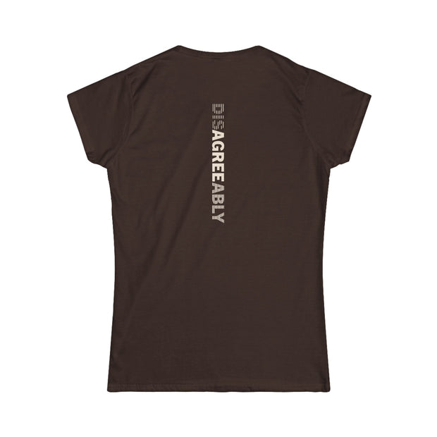 Brown T-shirt with Disagree Agreeably graphic