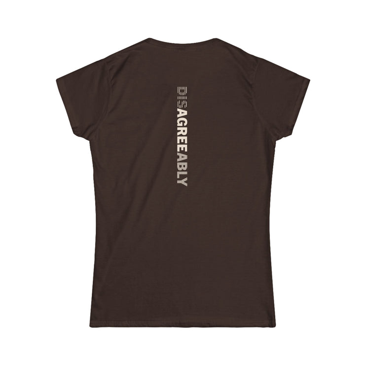 Brown T-shirt with Disagree Agreeably graphic