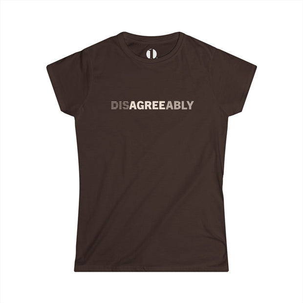 Brown T-shirt with Disagree Agreeably graphic