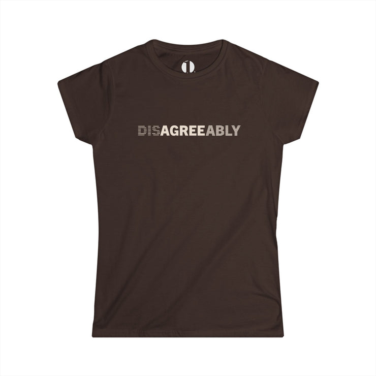 Brown T-shirt with Disagree Agreeably graphic