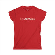 Red T-shirt with Disagree Agreeably graphic