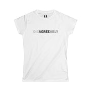 White T-shirt with Disagree Agreeably graphic