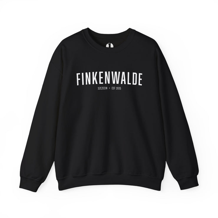 Black crewneck sweatshirt for Finkenwalde Seminary established 1935 by Dietrich Bonhoeffer