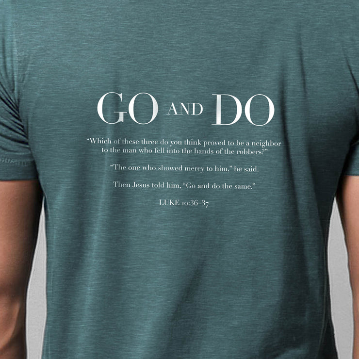 GO and DO (Luke 10) – Unisex Jersey Short Sleeve Tee