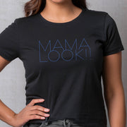 Mama Look!! (fashionista blue) – Unisex Short Sleeve Tee