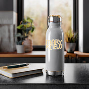 Water bottle with Mary Knew decal