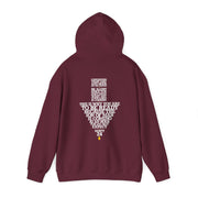 Maroon pullover hoodie with Maybe Today Maybe Tomorrow graphic based on Matthew 24