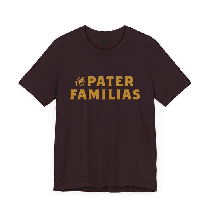 The Pater Familias T-shirt in Oxblood Black
