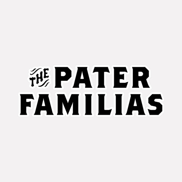 Pater Familias vinyl decal