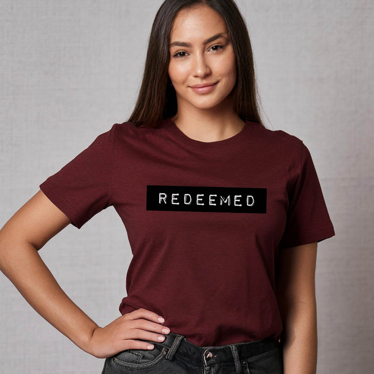 REDEEMED (Galatians 3:13) – Unisex Jersey Short Sleeve Tee