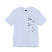 Light Blue T-shirt with Sozo in gray