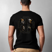 The Four Faces T-shirt in Black
