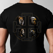 The Four Faces T-shirt in Black