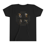 The Four Faces youth T-shirt in Black