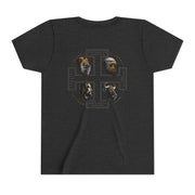 The Four Faces youth T-shirt in Dark Gray