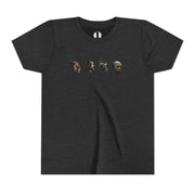 The Four Faces youth T-shirt in Dark Gray