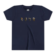The Four Faces youth T-shirt in Navy