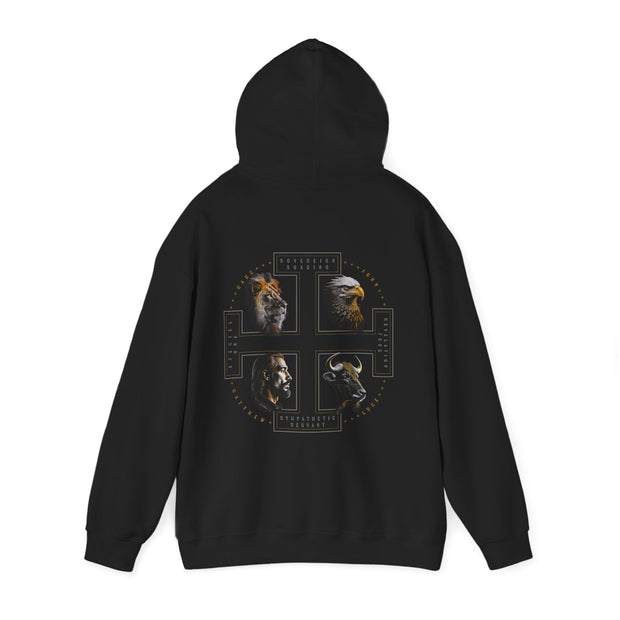 The Four Faces hoodie in black