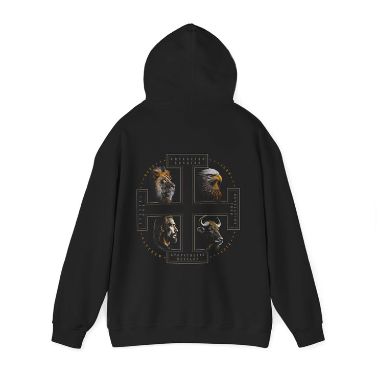 The Four Faces hoodie in black