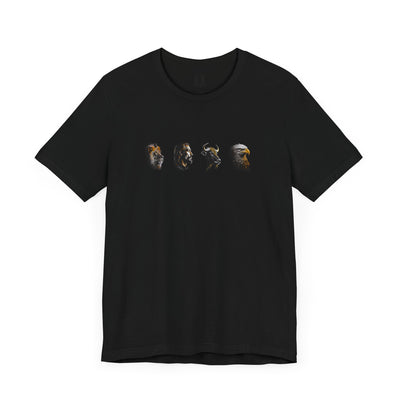 The Four Faces T-shirt in Black