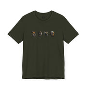 The Four Faces T-shirt in Dark Olive