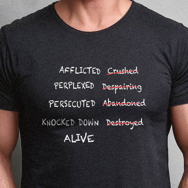 But Not (2 Corinthians 4:8–9) – Unisex Jersey Short Sleeve Tee