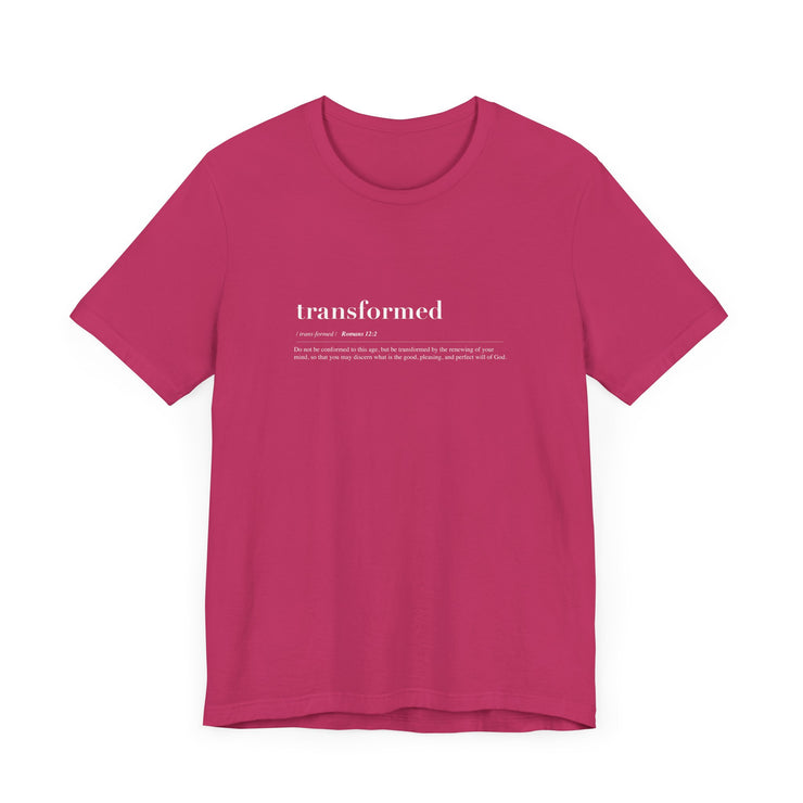 Discipleship Defined T-shirt in Berry – Transformed