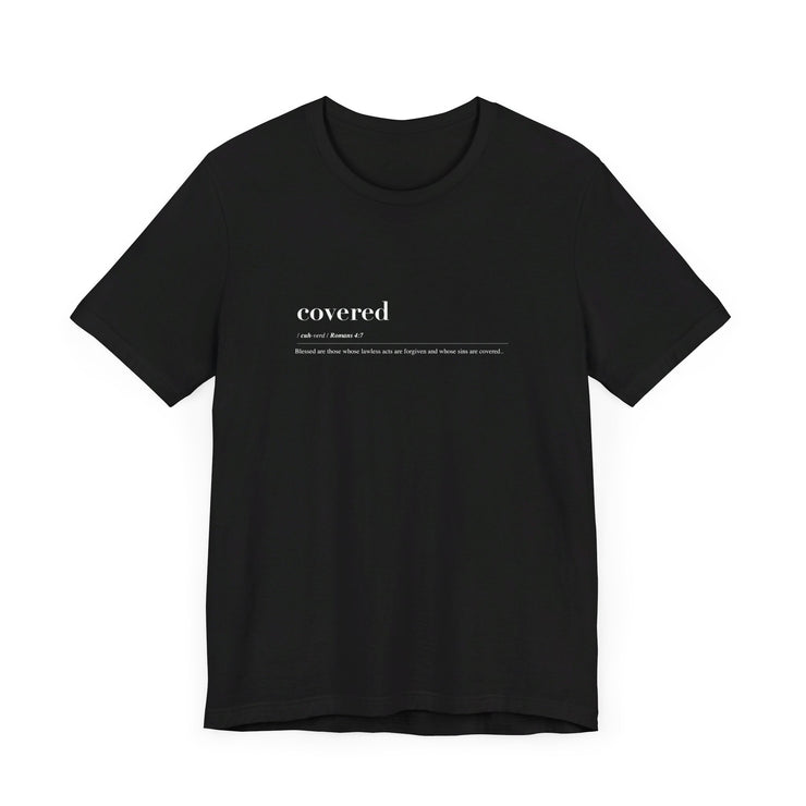 Discipleship Defined T-shirt in Black – Covered