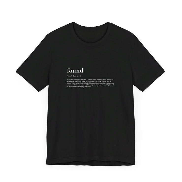 Discipleship Defined T-shirt in Black – Found