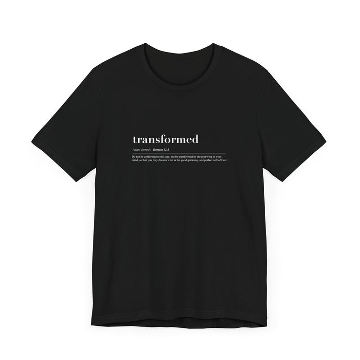 Discipleship Defined T-shirt in Black – Transformed