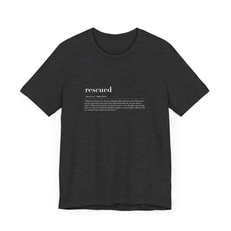 Discipleship Define T-shirt in Dark Gray Heather – Rescued