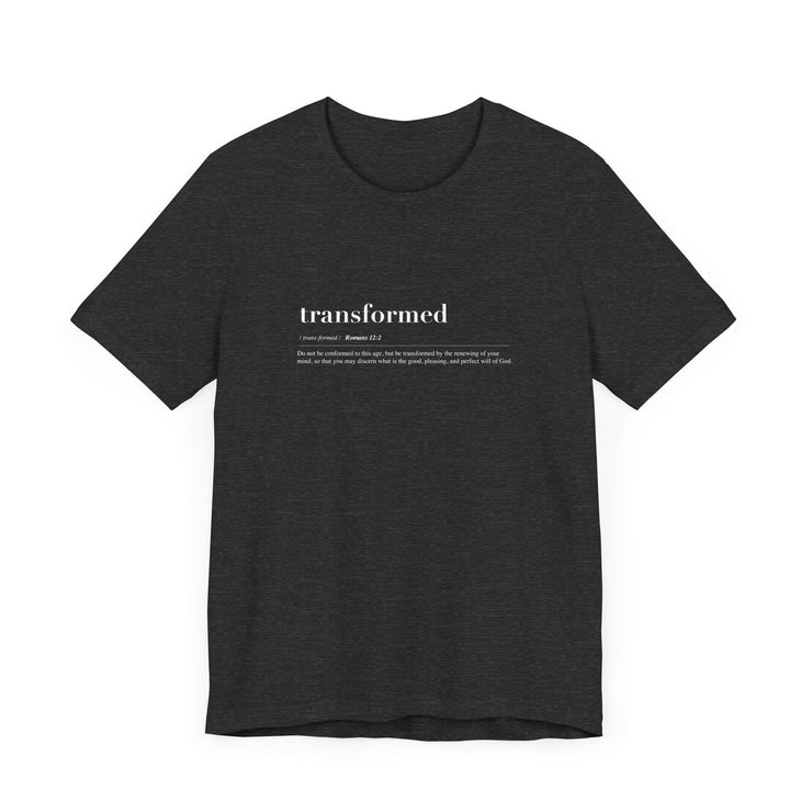 Discipleship Defined T-shirt in Dark Gray Heather – Transformed