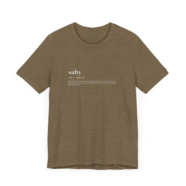 Discipleship Defined T-shirt in Heather Olive – Salty