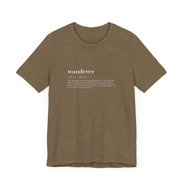 Discipleship Defined T-shirt in Heather Olive – Wanderer