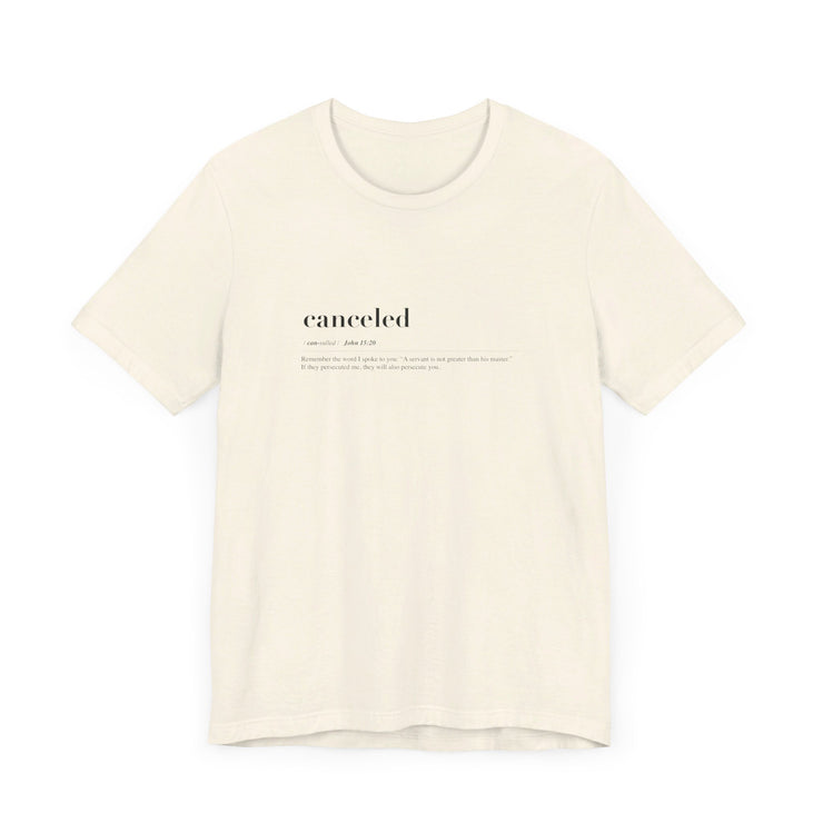 Discipleship Defined T-shirt in Natural – Canceled